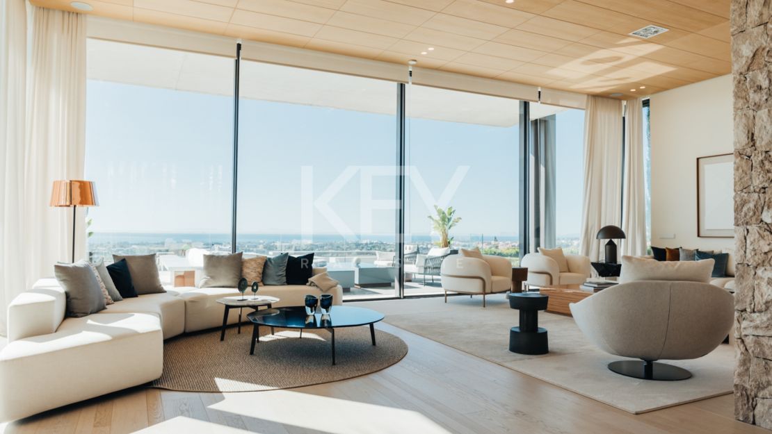 Исключительная современная вилла с панорамным видом на море в Ла Кинта, Бенахавис