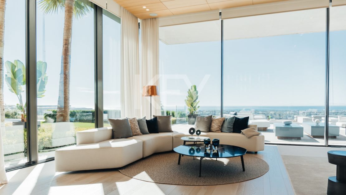 Исключительная современная вилла с панорамным видом на море в Ла Кинта, Бенахавис