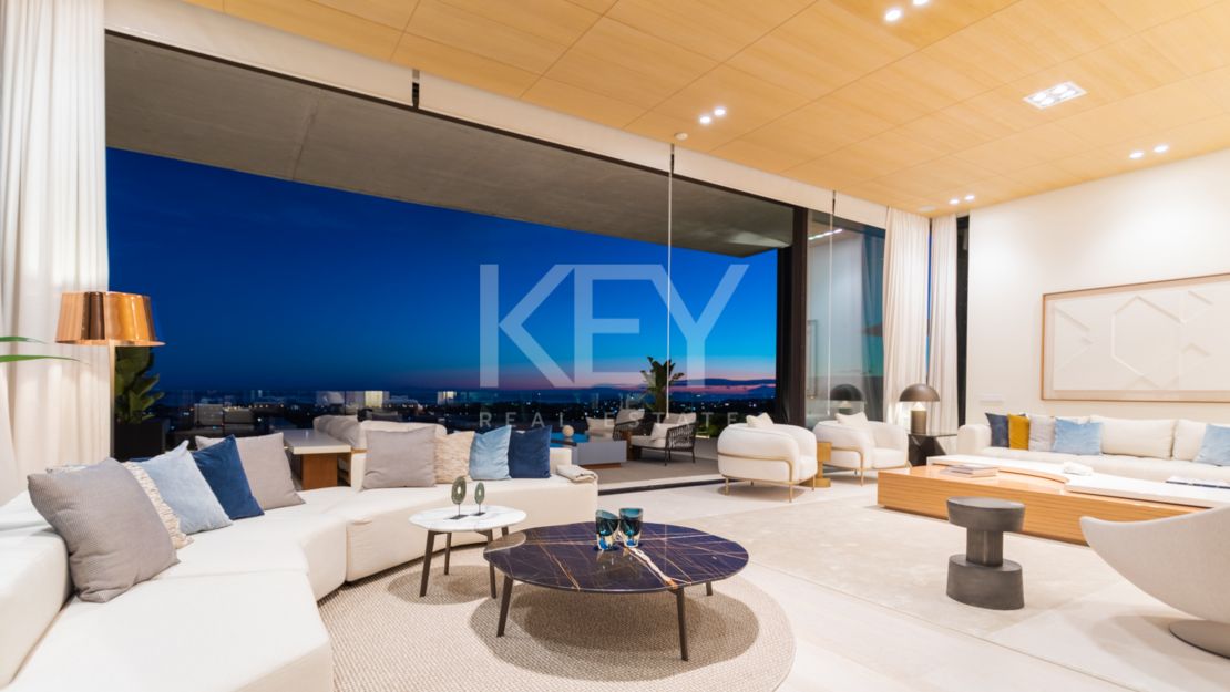 Исключительная современная вилла с панорамным видом на море в Ла Кинта, Бенахавис