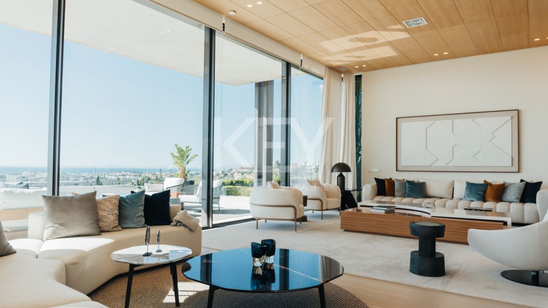 Исключительная современная вилла с панорамным видом на море в Ла Кинта, Бенахавис