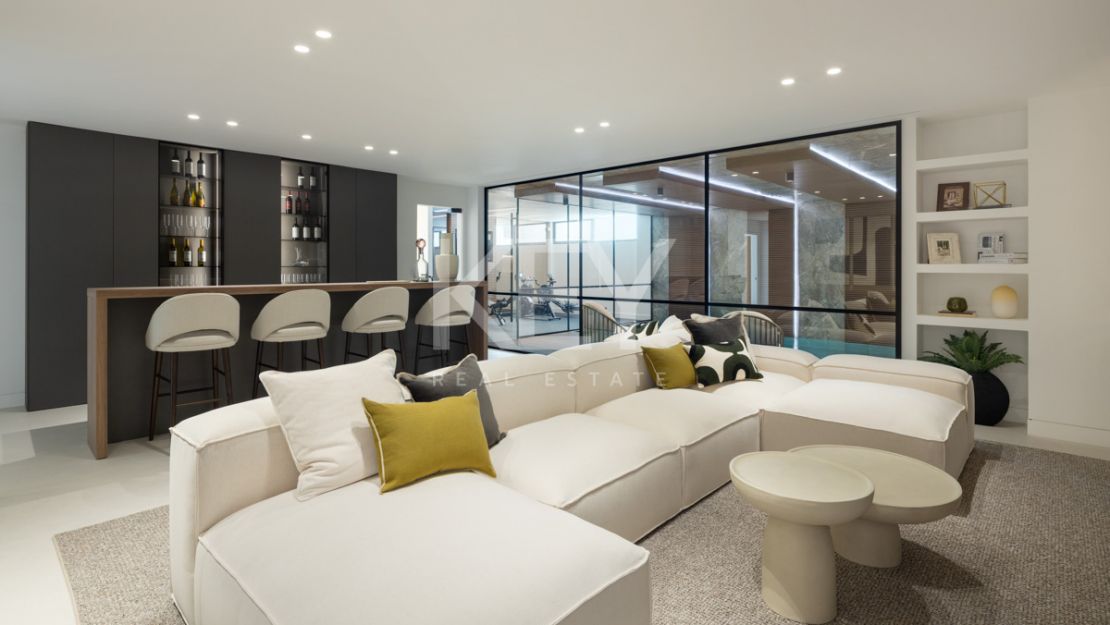 Obra maestra de nueva construcción: Villa con vistas al mar en Lomas de La Quinta, Benahavís