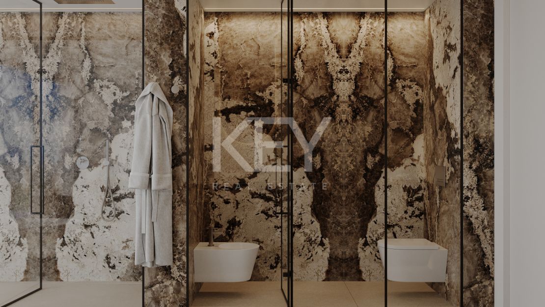 Панорамный пентхаус с частным бассейном в элитном закрытом комплексе в Ла Кинта, Бенахавис