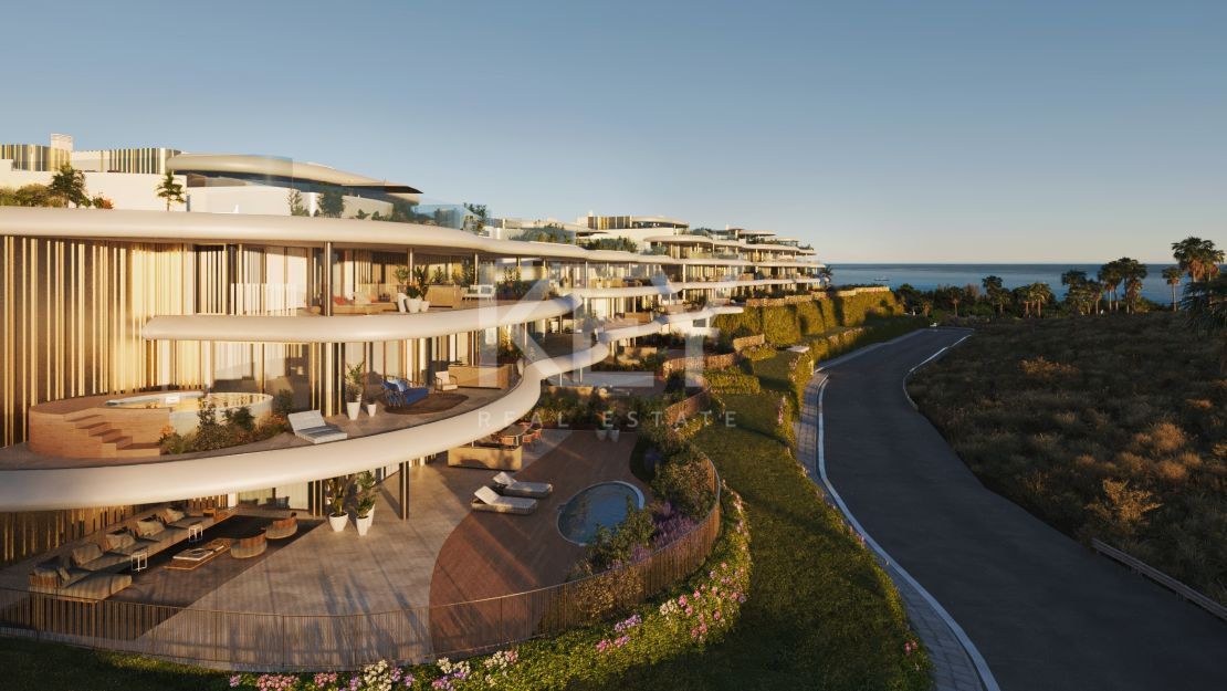 Панорамный пентхаус с частным бассейном в элитном закрытом комплексе в Ла Кинта, Бенахавис