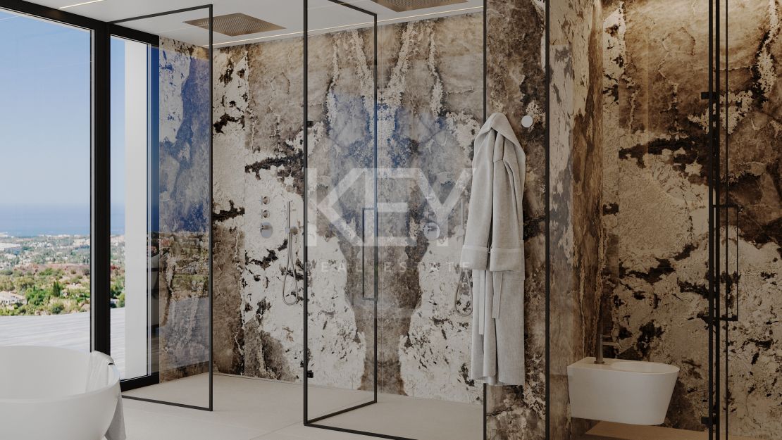 Панорамный пентхаус с частным бассейном в элитном закрытом комплексе в Ла Кинта, Бенахавис