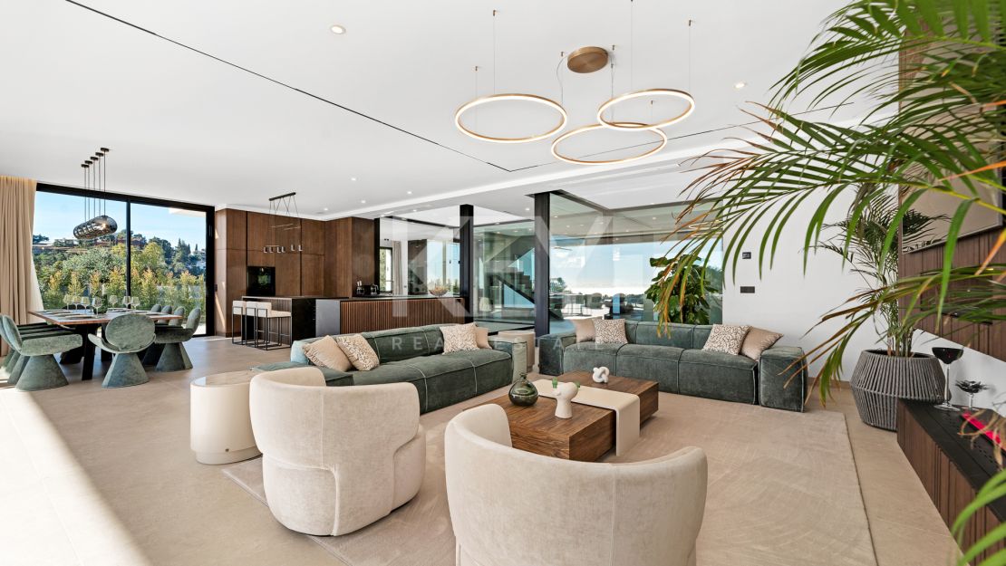 Ultra-modern villa with panoramic views in El Madroñal, Benahavís