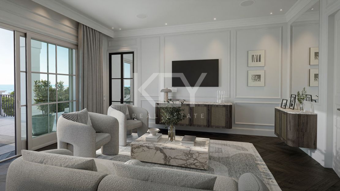 Вневременная средиземноморская элегантность с полным спа и видом на море в Сьерра-Бланка, Марбелья