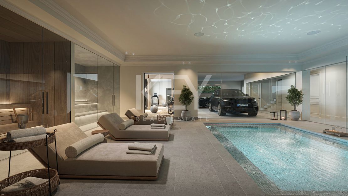 Вневременная средиземноморская элегантность с полным спа и видом на море в Сьерра-Бланка, Марбелья