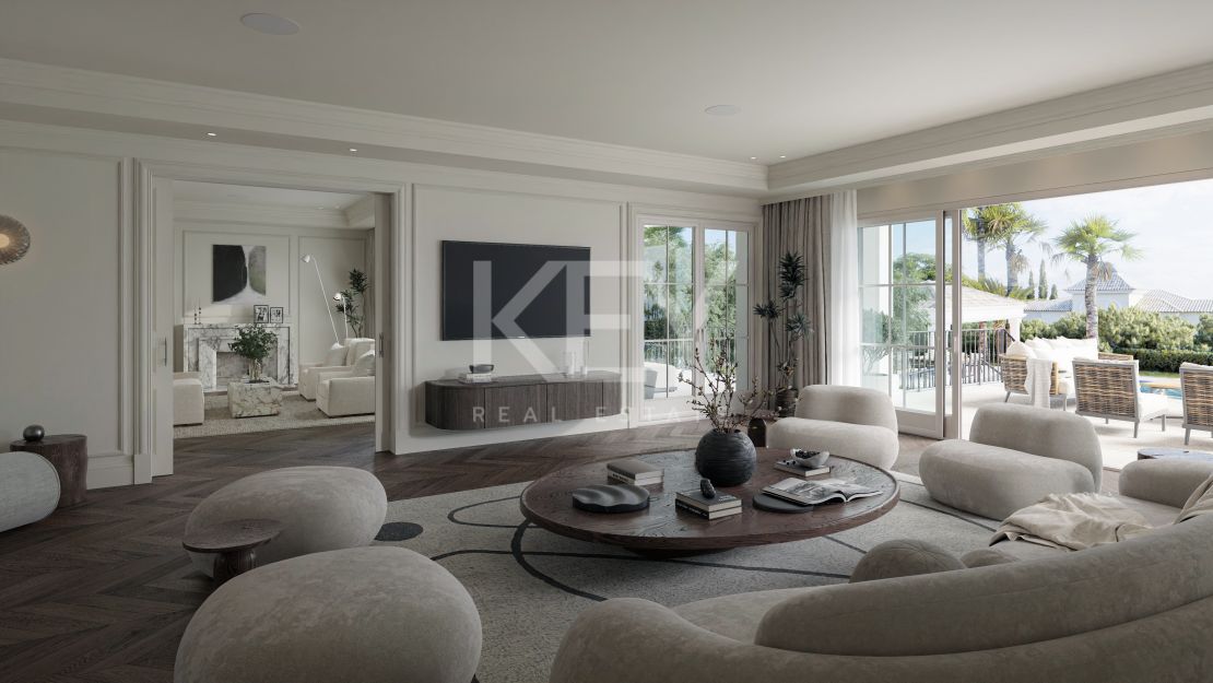 Вневременная средиземноморская элегантность с полным спа и видом на море в Сьерра-Бланка, Марбелья