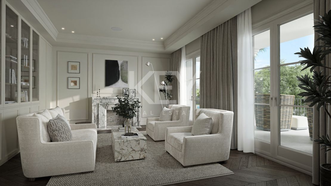 Вневременная средиземноморская элегантность с полным спа и видом на море в Сьерра-Бланка, Марбелья