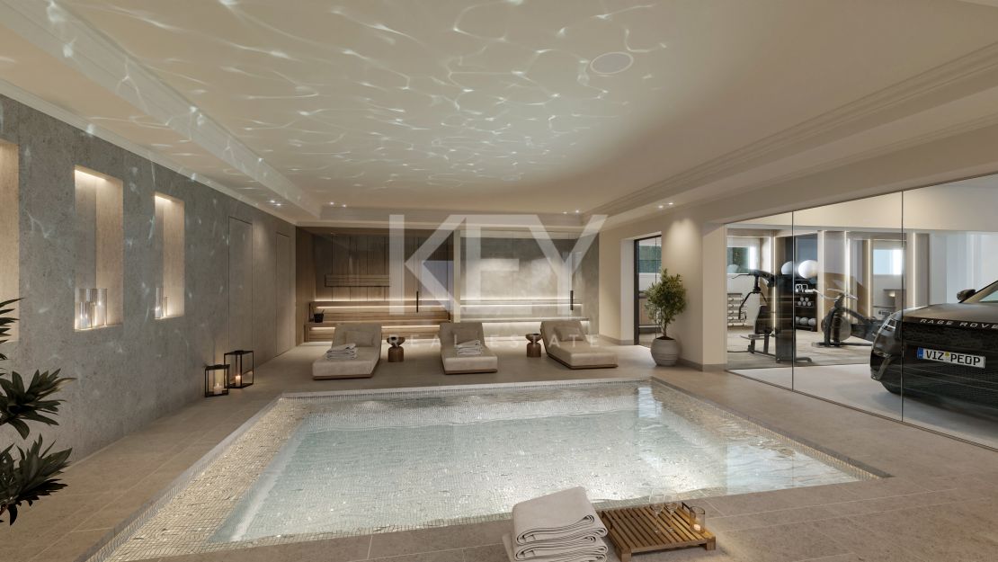 Вневременная средиземноморская элегантность с полным спа и видом на море в Сьерра-Бланка, Марбелья