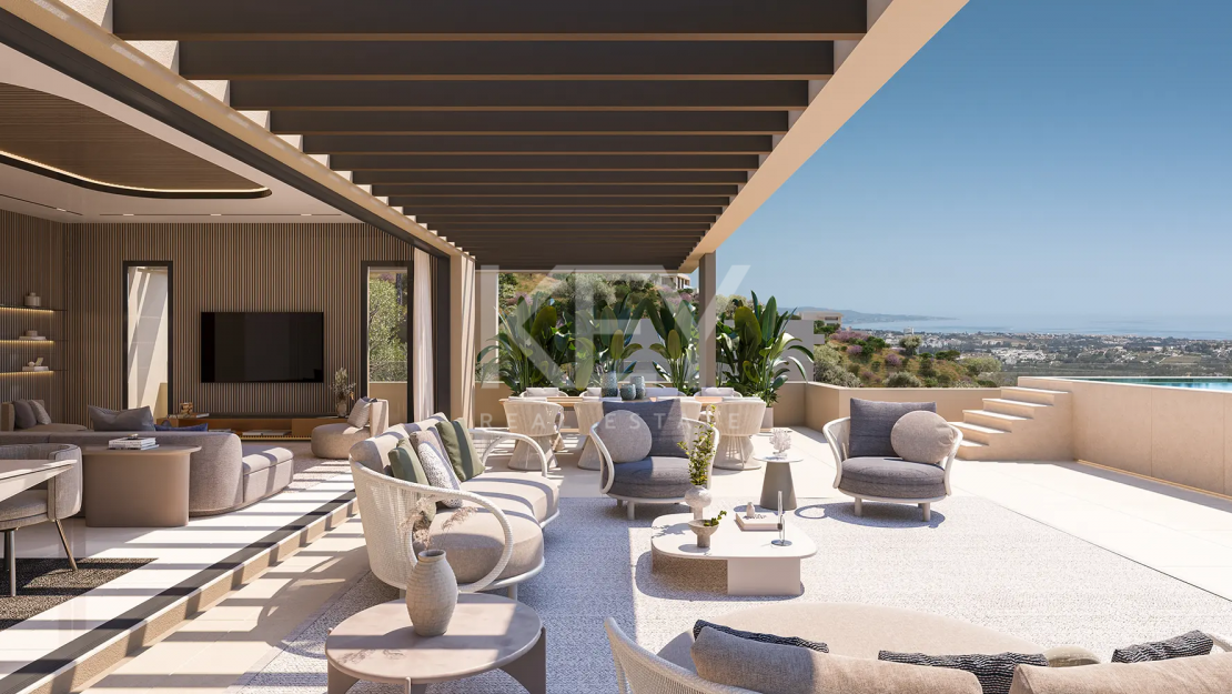 Элегантные апартаменты на первом этаже с частным садом в Бенахависе