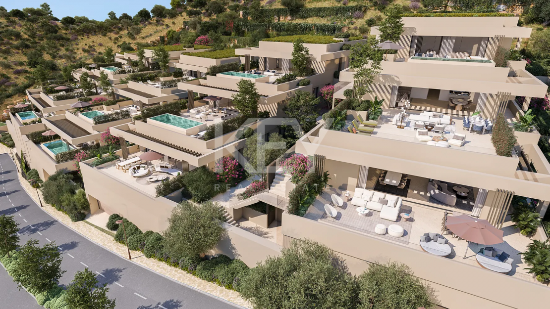 Элегантные апартаменты на первом этаже с частным садом в Бенахависе