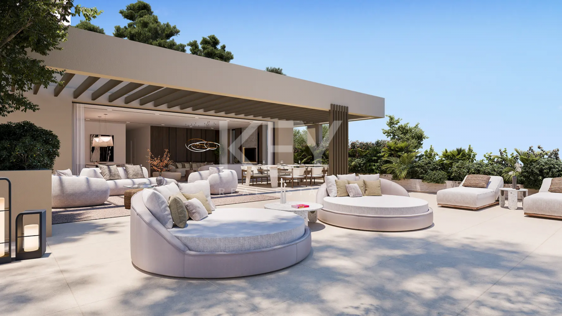 Элегантные апартаменты на первом этаже с частным садом в Бенахависе