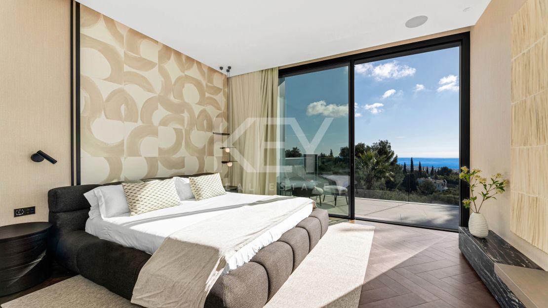 Villa contemporánea con vistas al mar en Cascada de Camoján