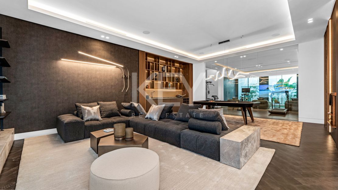 Villa contemporánea con vistas al mar en Cascada de Camoján