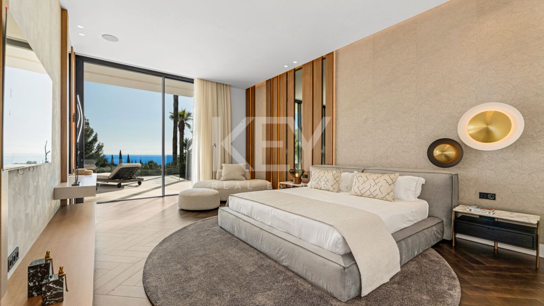 Villa contemporánea con vistas al mar en Cascada de Camoján