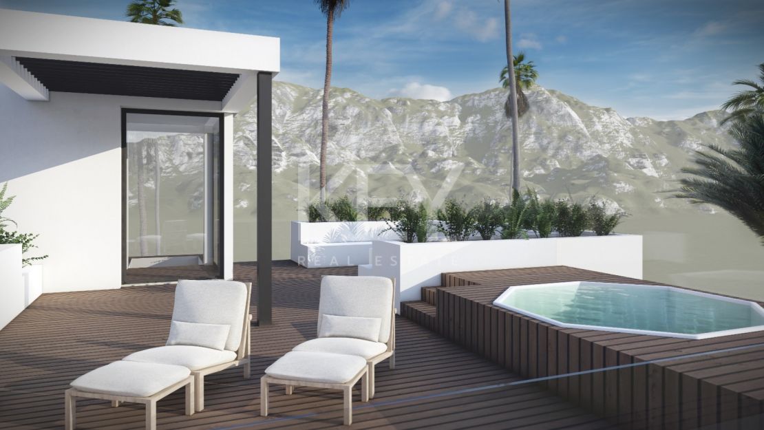 Contemporary villa project with sea proximity in Estepona