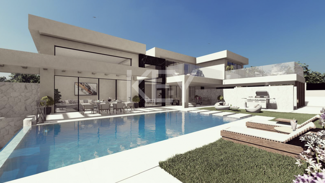 Современная вилла с панорамными видами в Валье Романо, Эстепона Запад