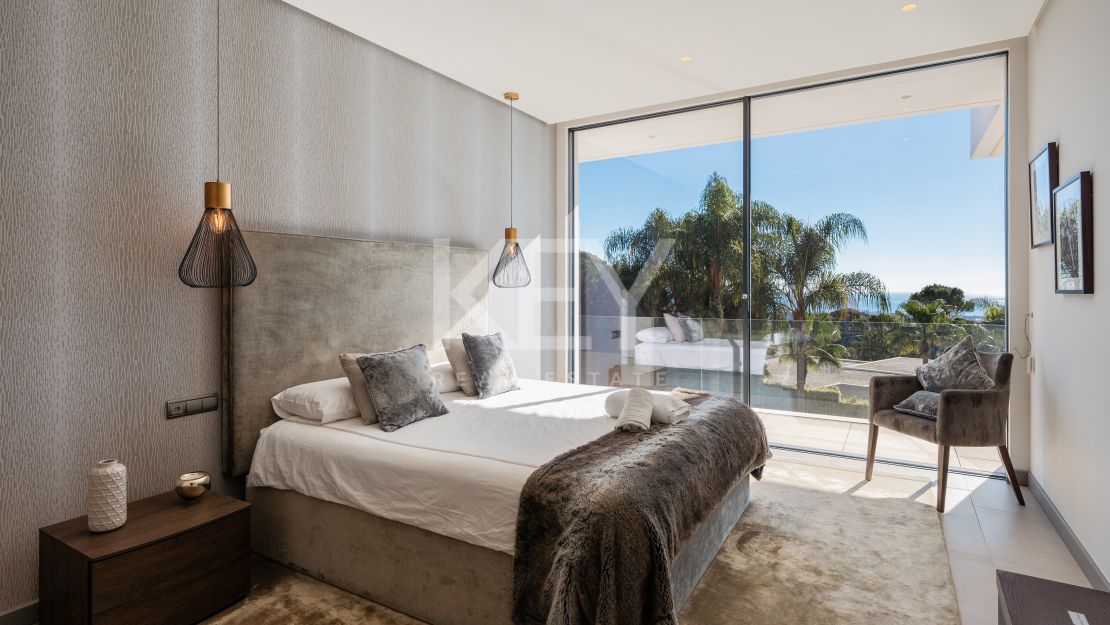 Elegante villa con vistas panorámicas en El Madroñal, Benahavís