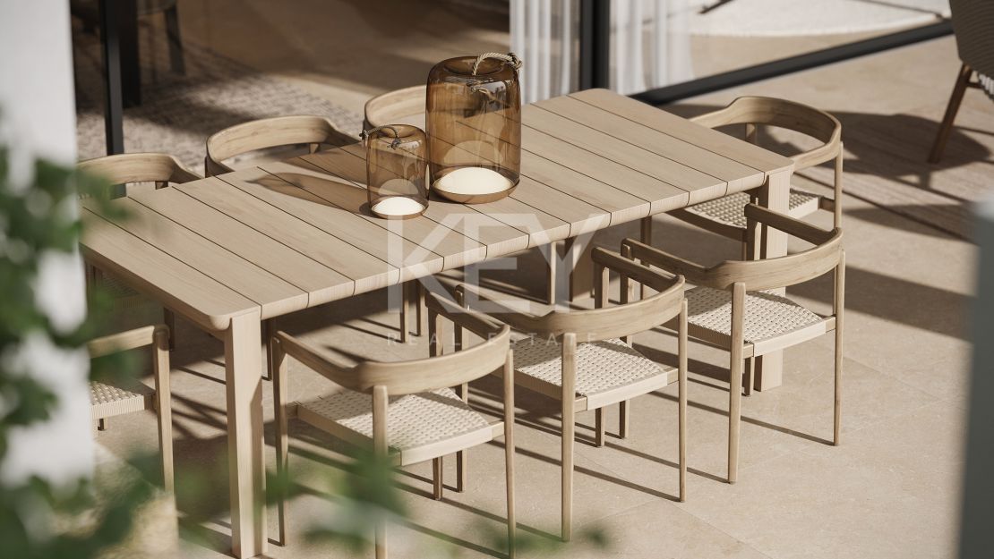 Современная вилла с панорамным видом на море на Золотой Миле Марбельи