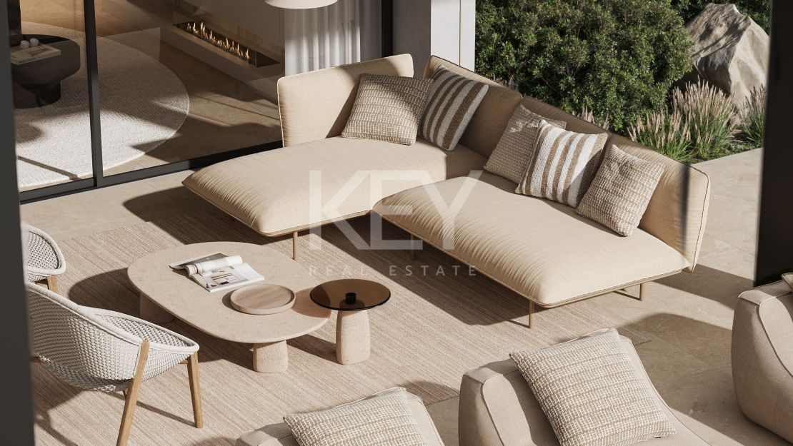 Современная вилла с панорамным видом на море на Золотой Миле Марбельи