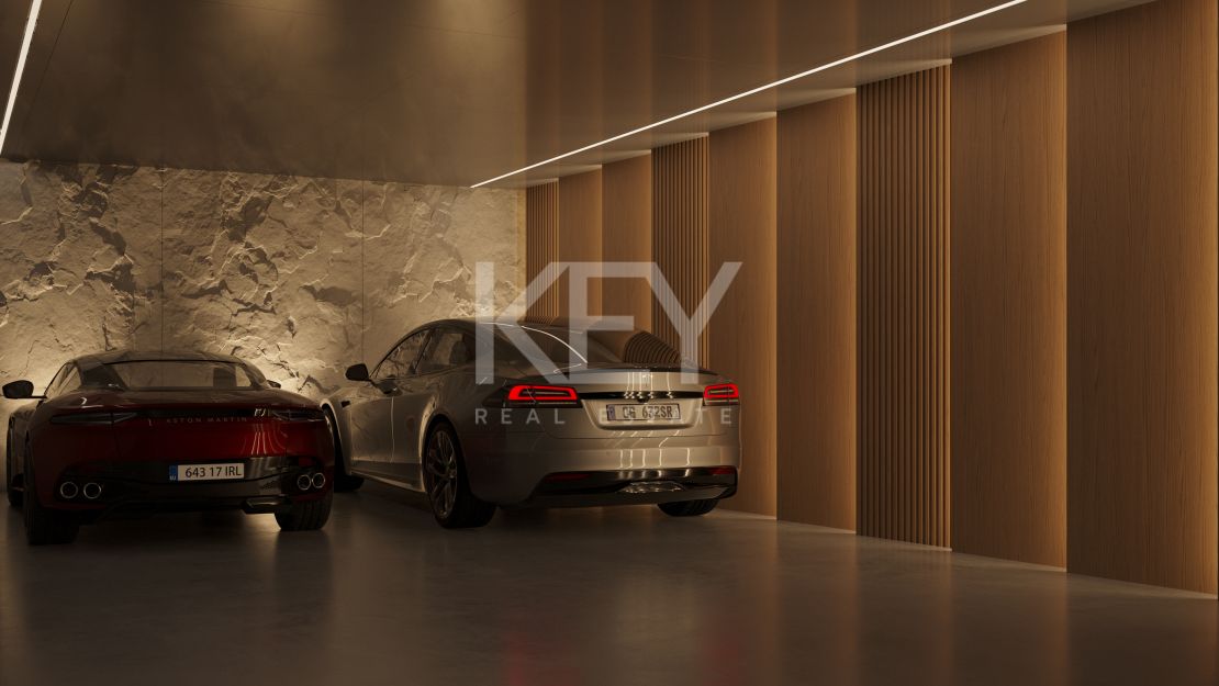 Современная вилла с панорамным видом на море на Золотой Миле Марбельи