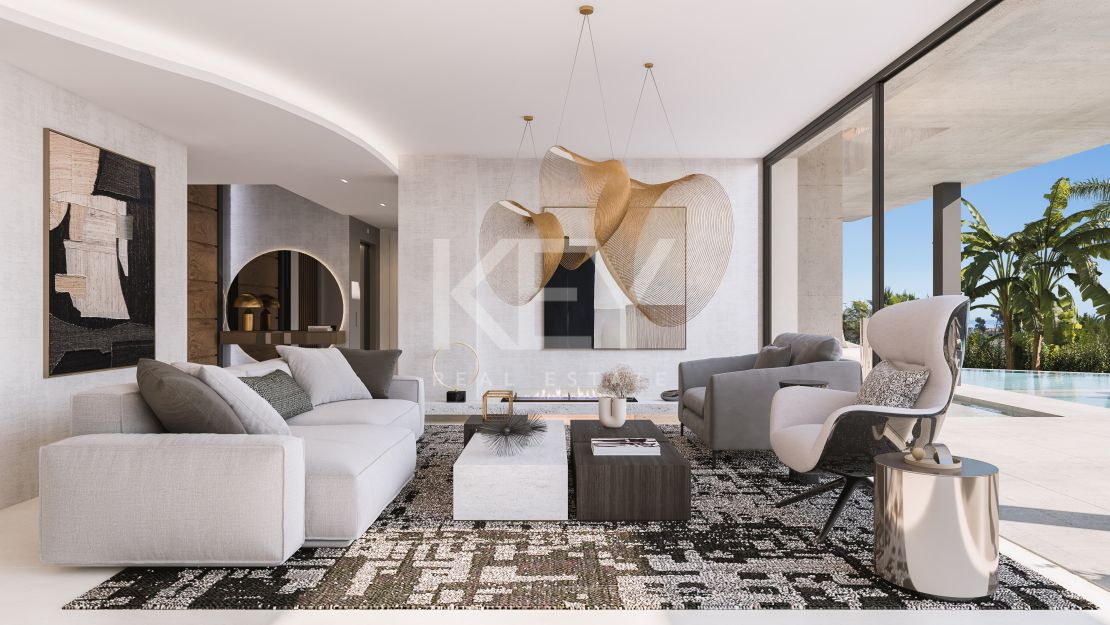 Villa de lujo contemporánea con vistas panorámicas en la Milla de Oro