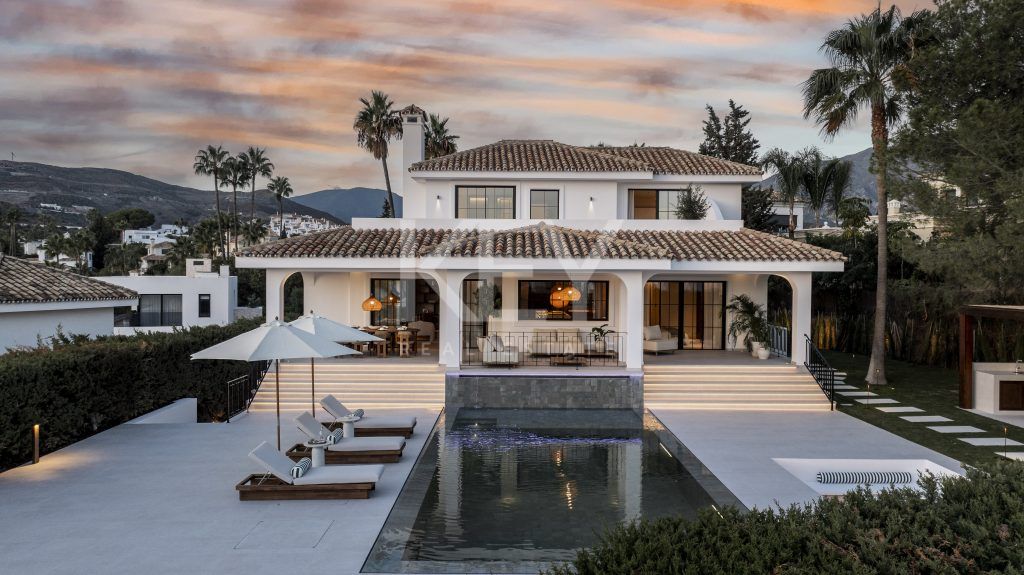 Excepcional villa cerca del campo de golf en Nueva Andalucía, Marbella