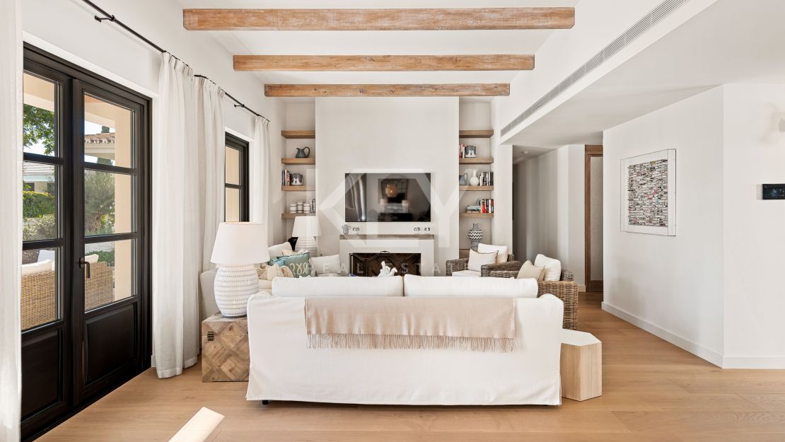 Una villa mediterránea refinada en el corazón de la Milla de Oro de Marbella
