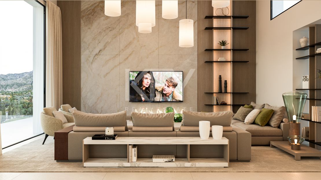 Villa mediterránea contemporánea que ofrece privacidad y elegancia en Nueva Andalucía