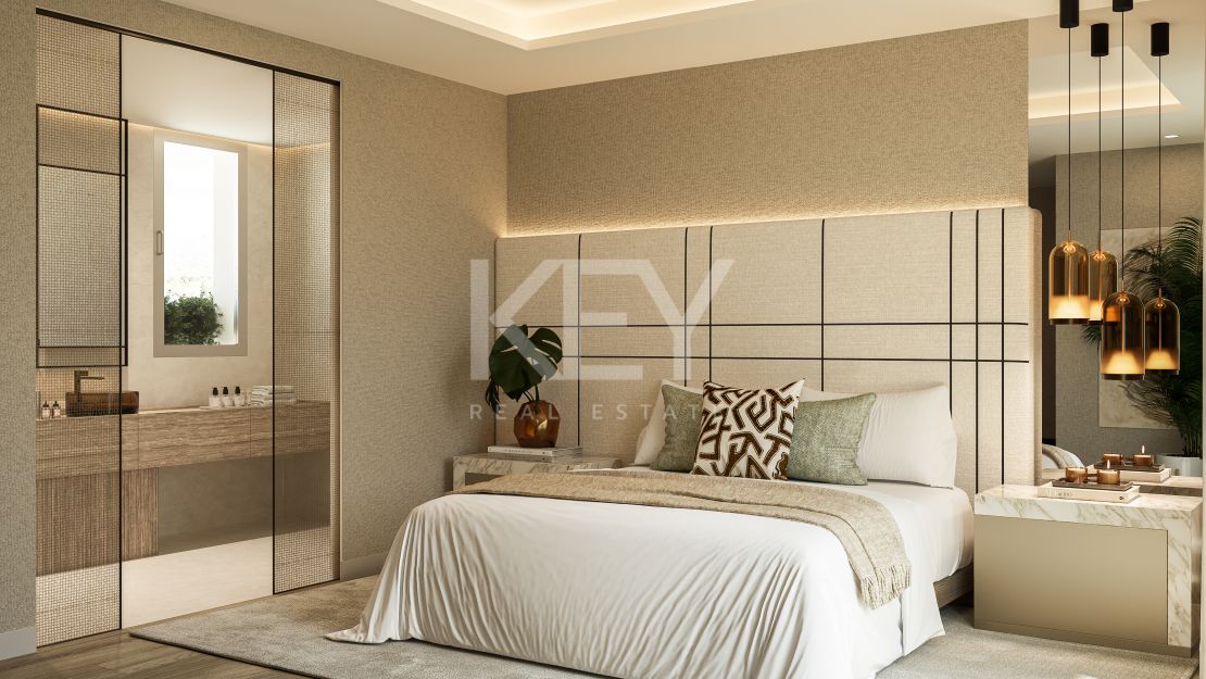 Villa mediterránea contemporánea que ofrece privacidad y elegancia en Nueva Andalucía