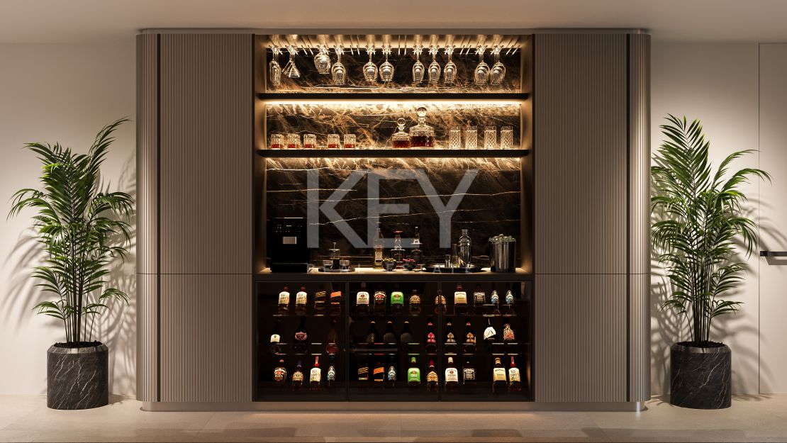 Villa mediterránea contemporánea que ofrece privacidad y elegancia en Nueva Andalucía