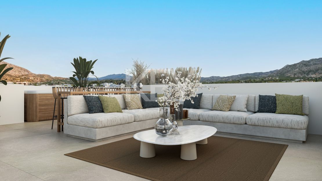 Villa mediterránea contemporánea que ofrece privacidad y elegancia en Nueva Andalucía