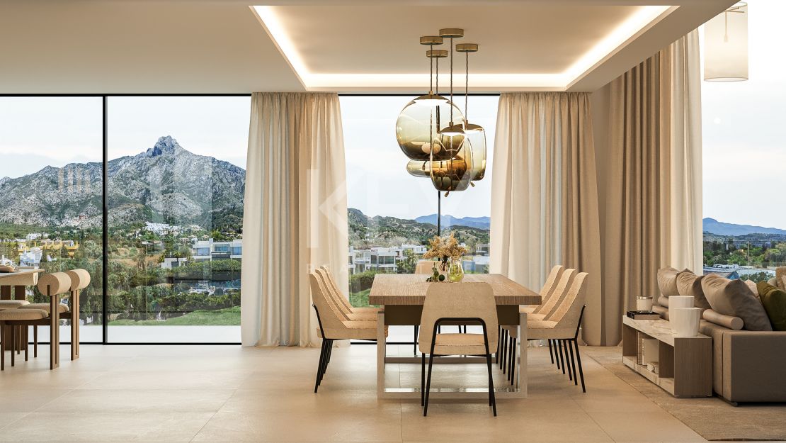 Villa mediterránea contemporánea que ofrece privacidad y elegancia en Nueva Andalucía