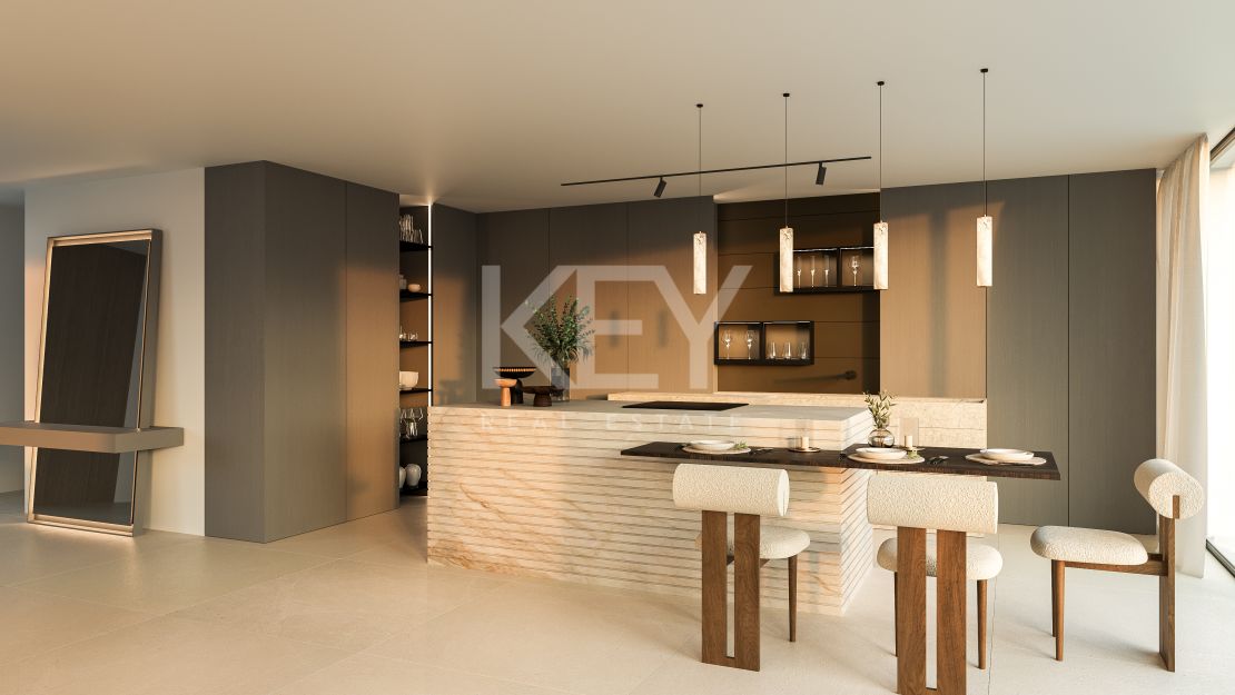 Villa mediterránea contemporánea que ofrece privacidad y elegancia en Nueva Andalucía