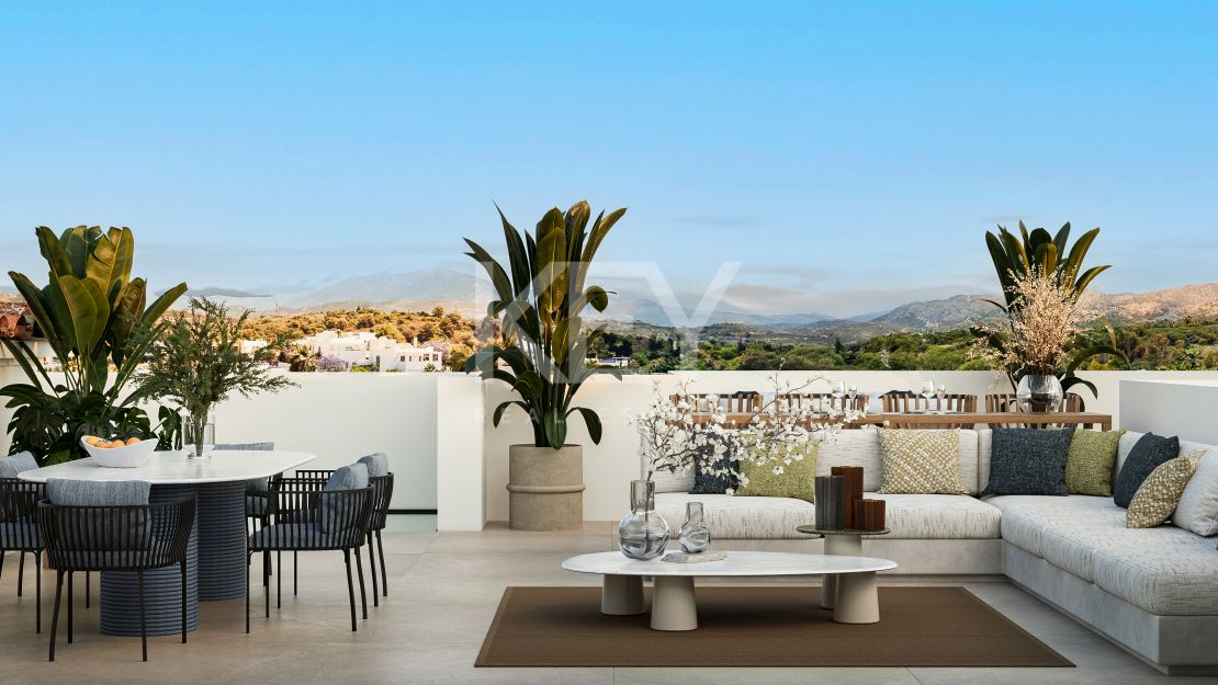 Villa mediterránea contemporánea que ofrece privacidad y elegancia en Nueva Andalucía