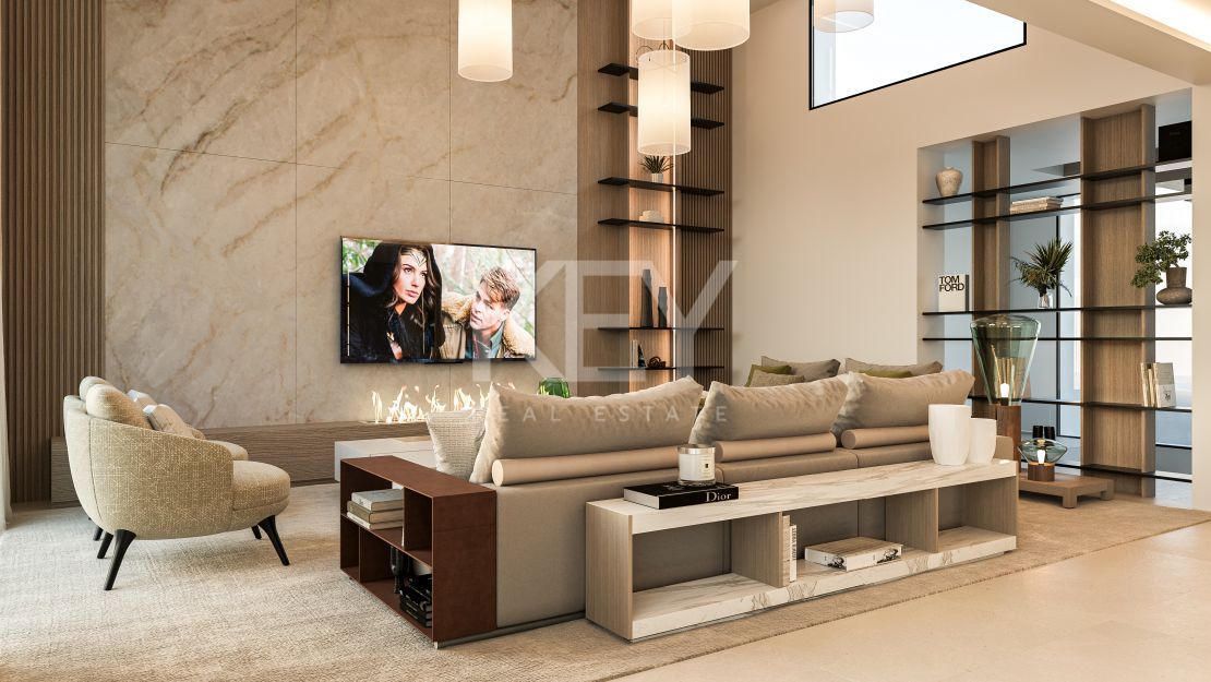 Villa mediterránea contemporánea que ofrece privacidad y elegancia en Nueva Andalucía