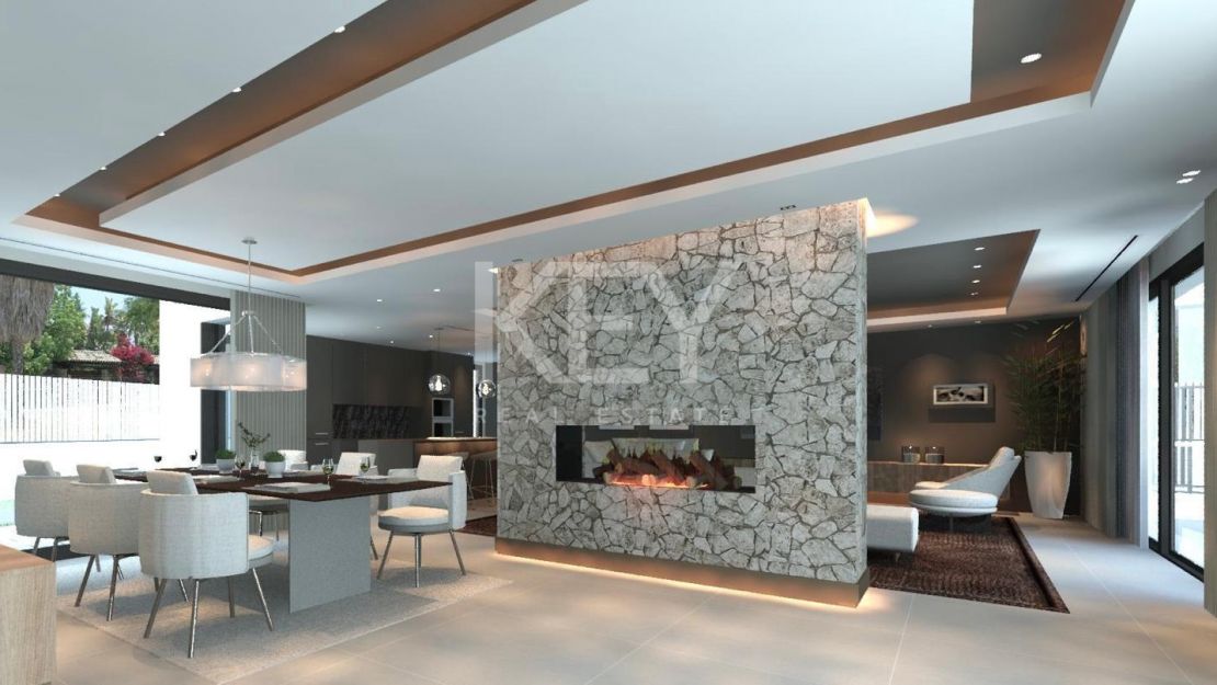 Современная вилла с четырьмя спальнями в Гвадальмина-Баха рядом с полем для гольфа и пляжем