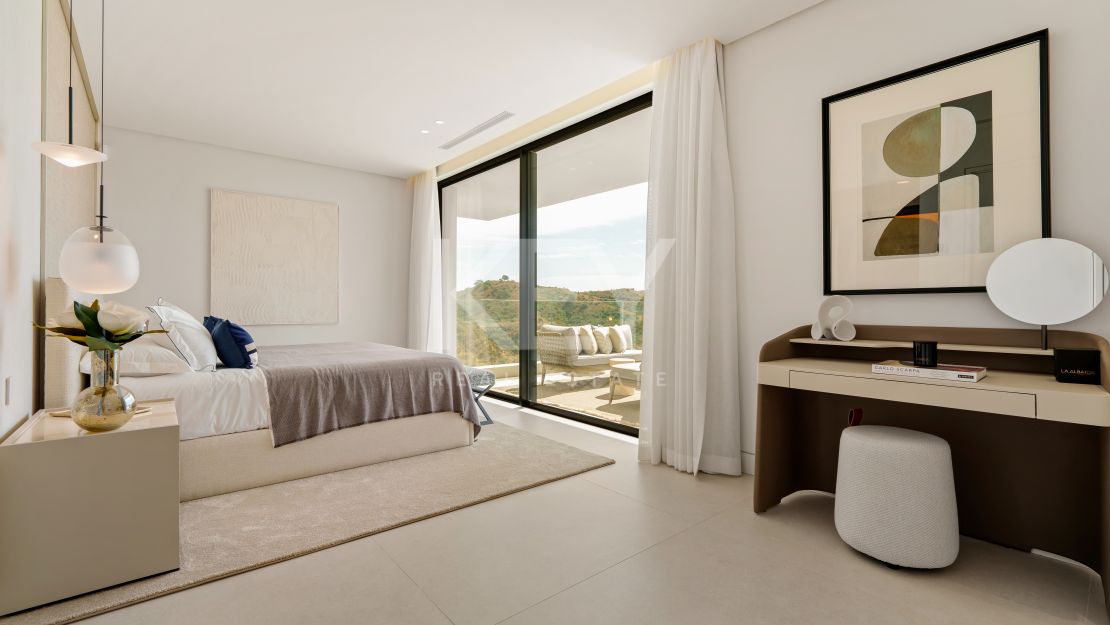 Современная вилла с видом на море и горы в Бенахависе