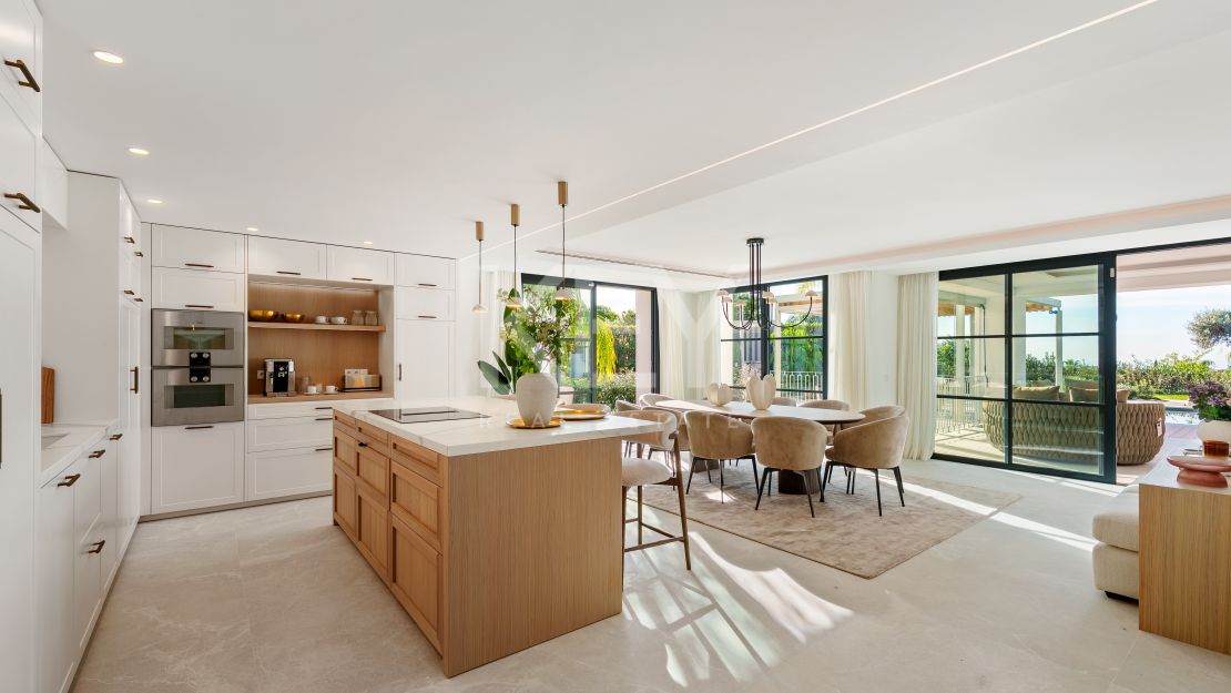 Impresionante villa moderna en La Quinta con vistas al mar abierto