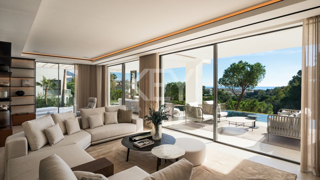 Impresionante villa en primera línea de golf en La Quinta con vistas panorámicas