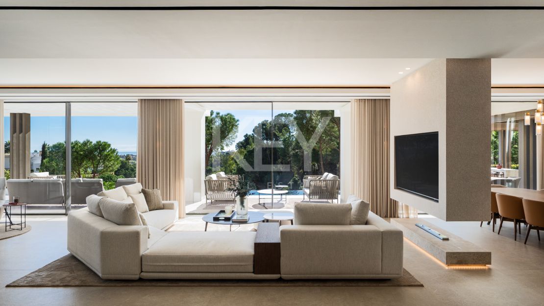 Impresionante villa en primera línea de golf en La Quinta con vistas panorámicas