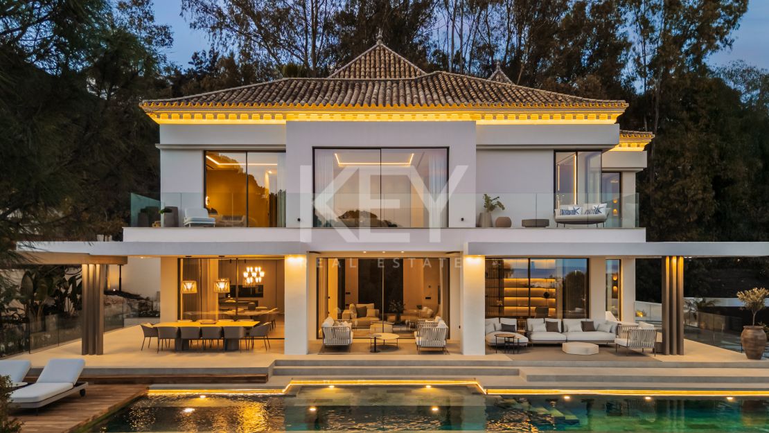 Impresionante villa en primera línea de golf en La Quinta con vistas panorámicas