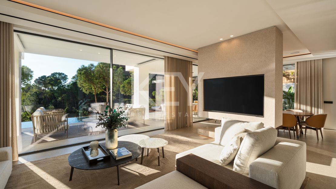 Impresionante villa en primera línea de golf en La Quinta con vistas panorámicas