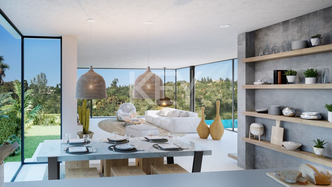 Villa moderna en primera línea de golf en El Campanario, Estepona