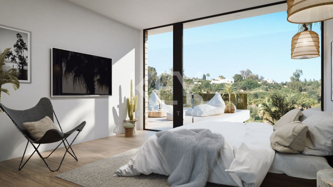 Villa moderna en primera línea de golf en El Campanario, Estepona