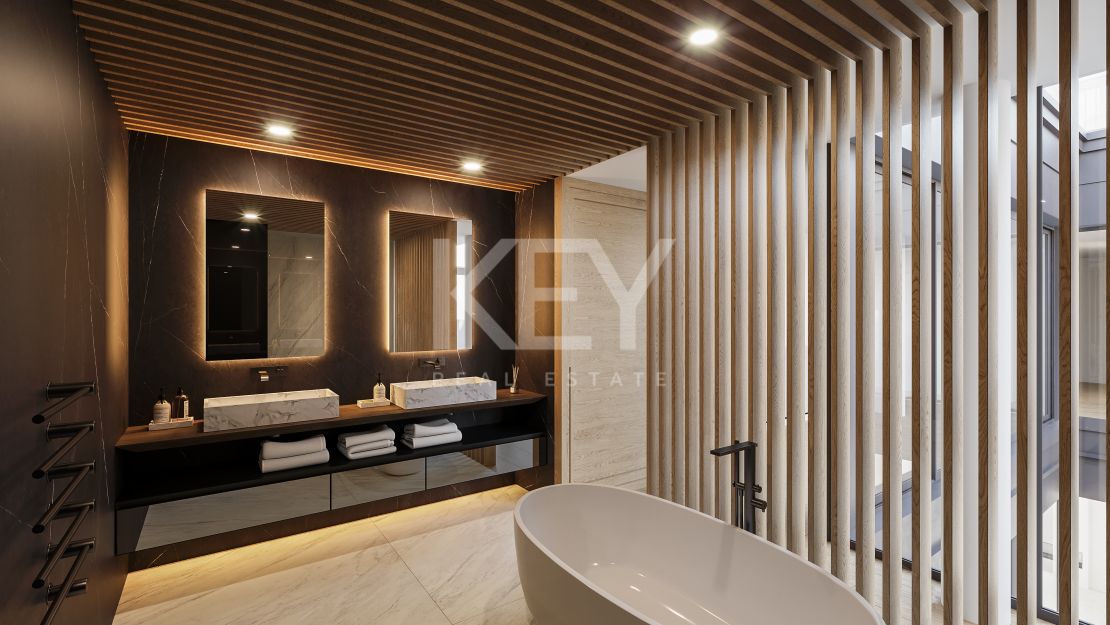 Villa moderna con privilegiadas vistas al mar y ubicación en Puerto Banús, Marbella