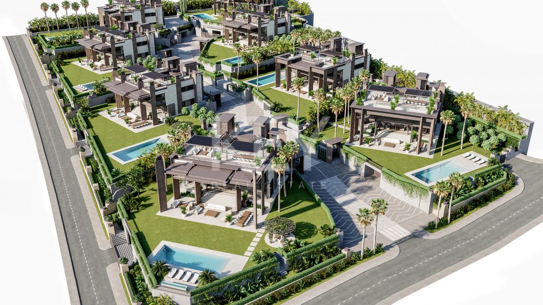 Villa moderna con privilegiadas vistas al mar y ubicación en Puerto Banús, Marbella