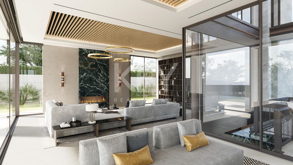 Villa moderna con privilegiadas vistas al mar y ubicación en Puerto Banús, Marbella