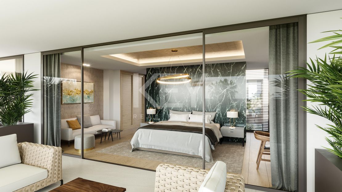 Villa moderna con privilegiadas vistas al mar y ubicación en Puerto Banús, Marbella